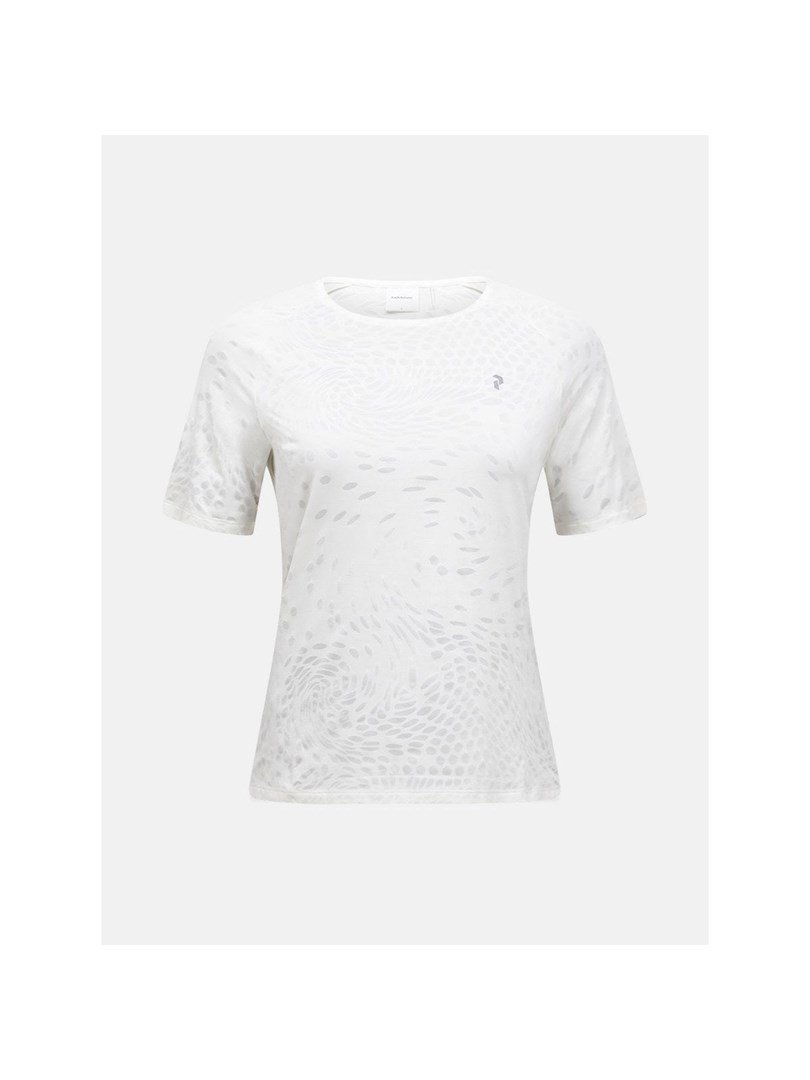 Koszulka damska PEAK PERFORMANCE W Discover T-Shirt kolor biaĹ‚y - S #1