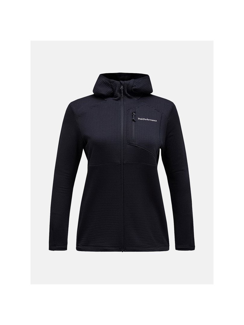 Bluza PEAK PERFORMANCE W Trail Polartec Zip Hood czarny - M #1