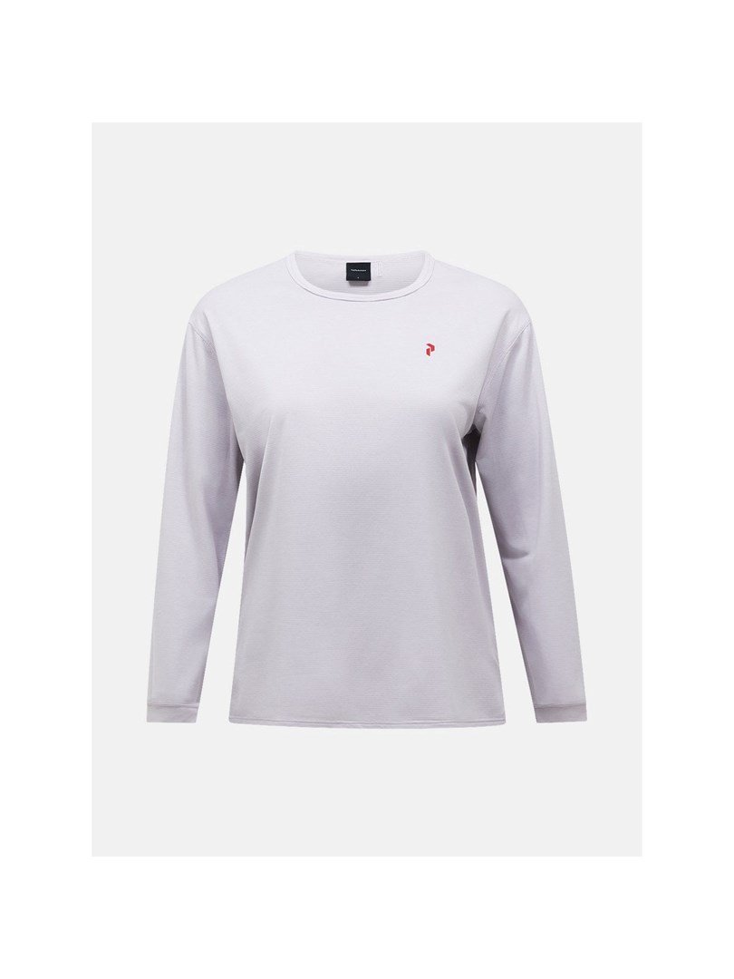 Koszulka damska PEAK PERFORMANCE W Trail Longsleeve kolor szary - S #1