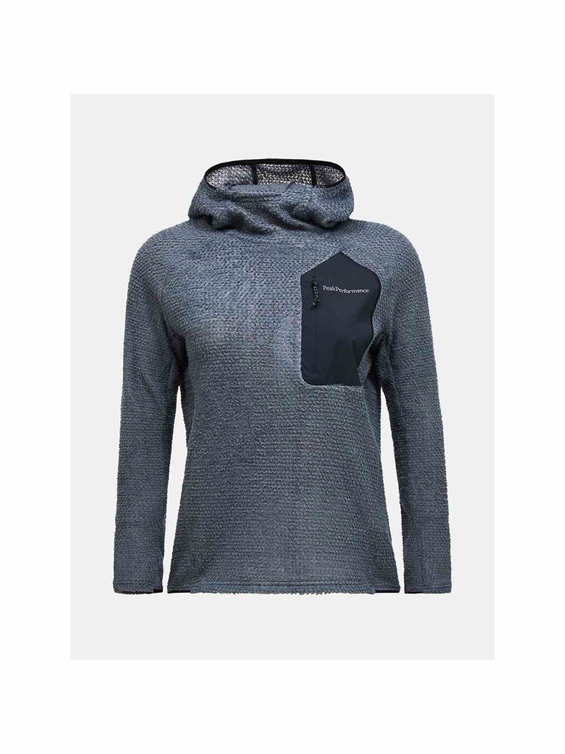 Bluza damska PEAK PERFORMANCE W Freelight Polartec Alpha Hood kolor szary - M #1