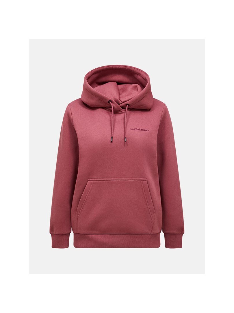 Bluza damska PEAK PERFORMANCE W Original Small Logo Hood kolor czerwony - S #1