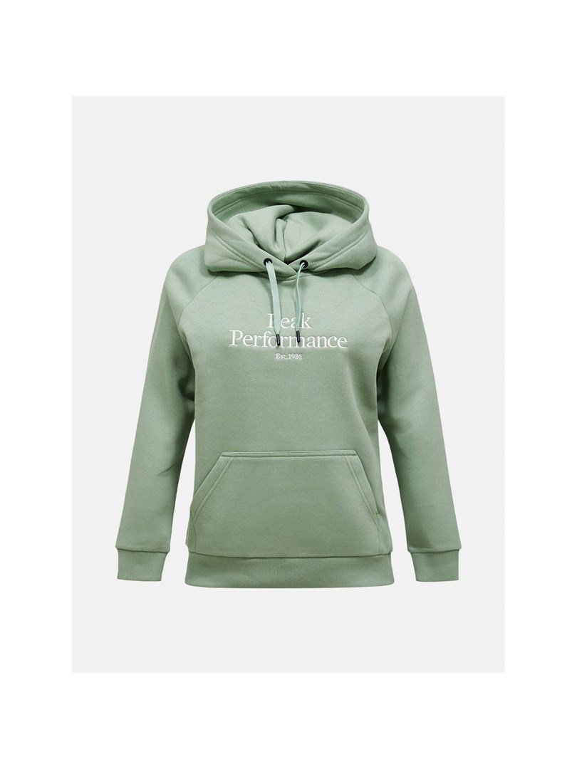 Bluza damska PEAK PERFORMANCE W Original Hood kolor zielony - S #1
