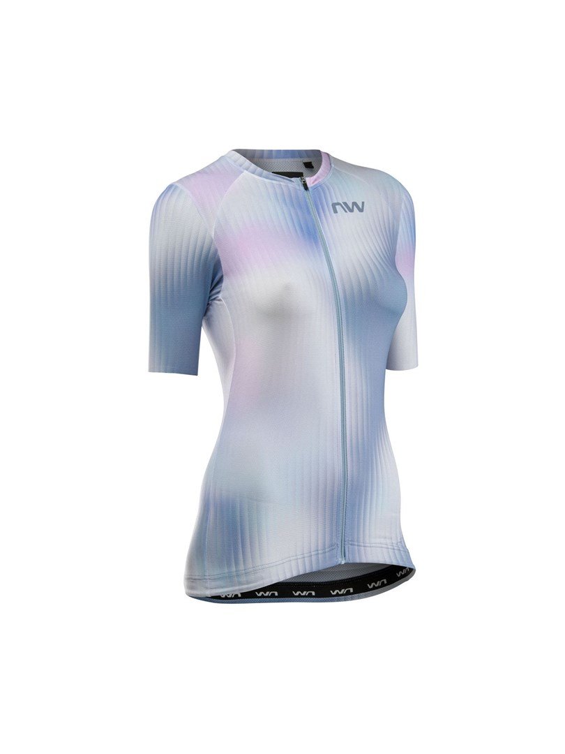 Koszulka rowerowa NORTHWAVE Blade Woman Jersey S/s szara - S #1