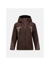 Kurtka damska PEAK PERFORMANCE W Ridge Hipe Ace 3L Shell Jacket kolor brązowy - S #1