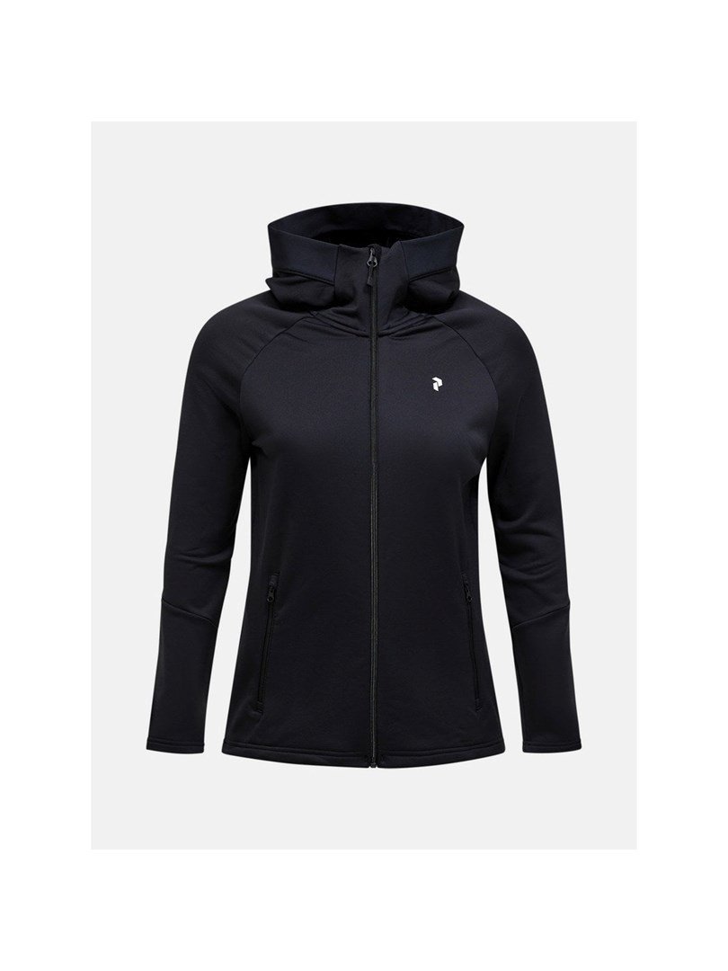 Bluza PEAK PERFORMANCE W Rider Essentials Zip Hood czarny - M #1