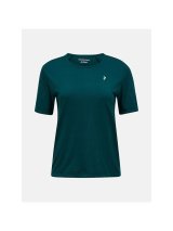 Koszulka damska PEAK PERFORMANCE W Wool-Blend Shortsleeve kolor zielony - S #1