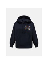 Bluza damska PEAK PERFORMANCE W Terry Graphic Hood kolor czarny - S #1