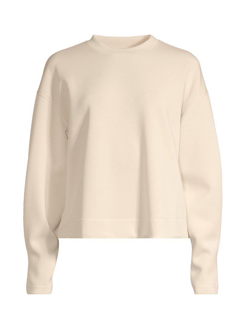 Bluza damska CASALL Peachy Crew Neck kolor beĹĽowy - S #1