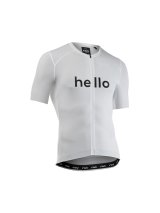 Koszulka rowerowa NORTHWAVE Blade Hello Goodbye Jersey S/s biaĹ‚a - L #1