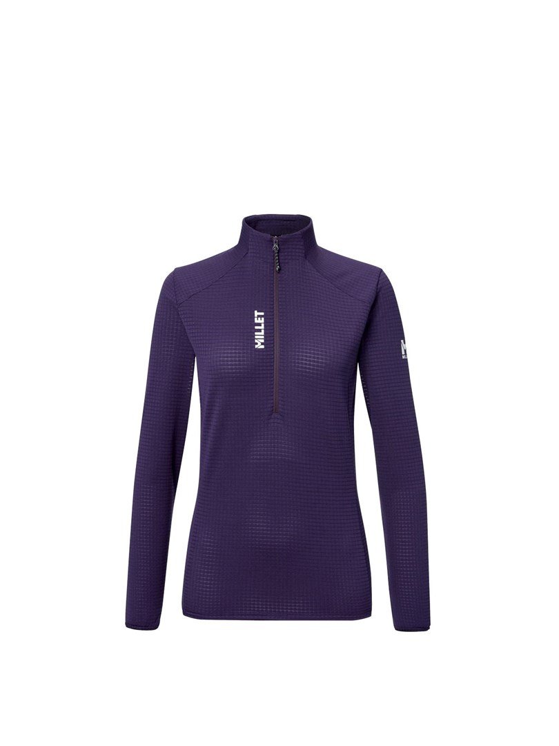 Bluza damska MILLET Parmelan Light Fleece Po W fioletowa - M #1