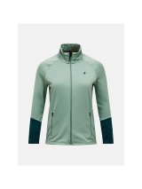 Bluza damska PEAK PERFORMANCE W Rider Essentials Midlayer Zip Jacket kolor zielony - M #1