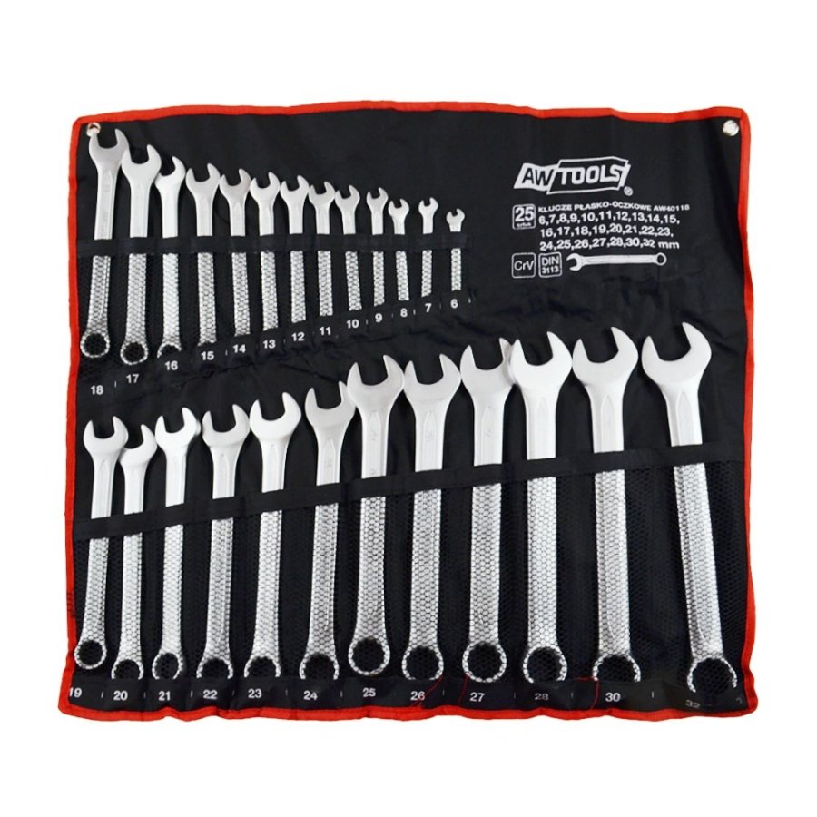 AWTOOLS COMBINATION WRENCHES SET 25 pcs. /6mm-32mm/ #1
