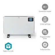 Nedis HTCO50WTW varmeapparat Indend�rs Hvid 2000 W Konvektor elektrisk rumvarmer #2