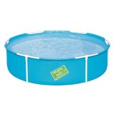 Bestway 56283 / 24 swimmingpool til over jorden Indrammet pool Rund Bl� #2