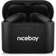 Niceboy HIVE Podsie 4 czarne / Słuchawki bezprzewodowe z mikrofonem / TWS / Bluetooth 5.4 / IP54 / etui ładujące #1