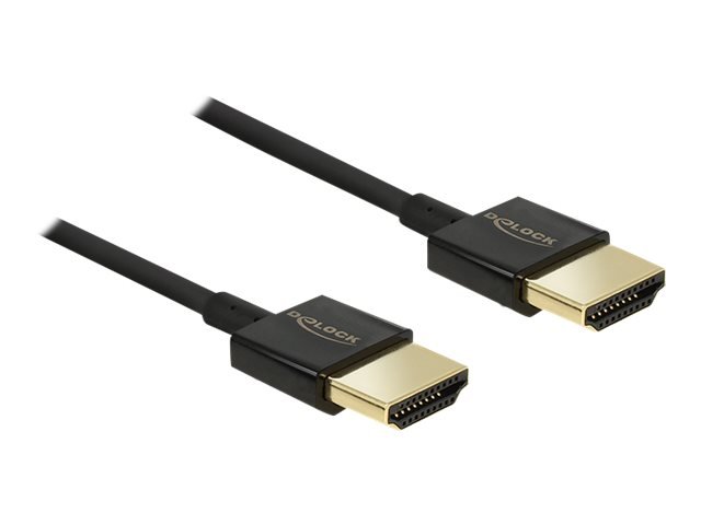 DeLOCK HDMI/HDMI, 4.5 m HDMI-kabel 4,5 m HDMI Type A (Standard) Sort #3