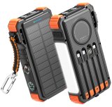 EXTRALINK POWERBANK SOLARNY 20000MAH 45W INDUKCJA LAMPA LATARKA #1