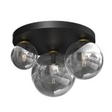 CEILING LIGHT BURSA 3XE14/E27 BLACK/GOLD #1