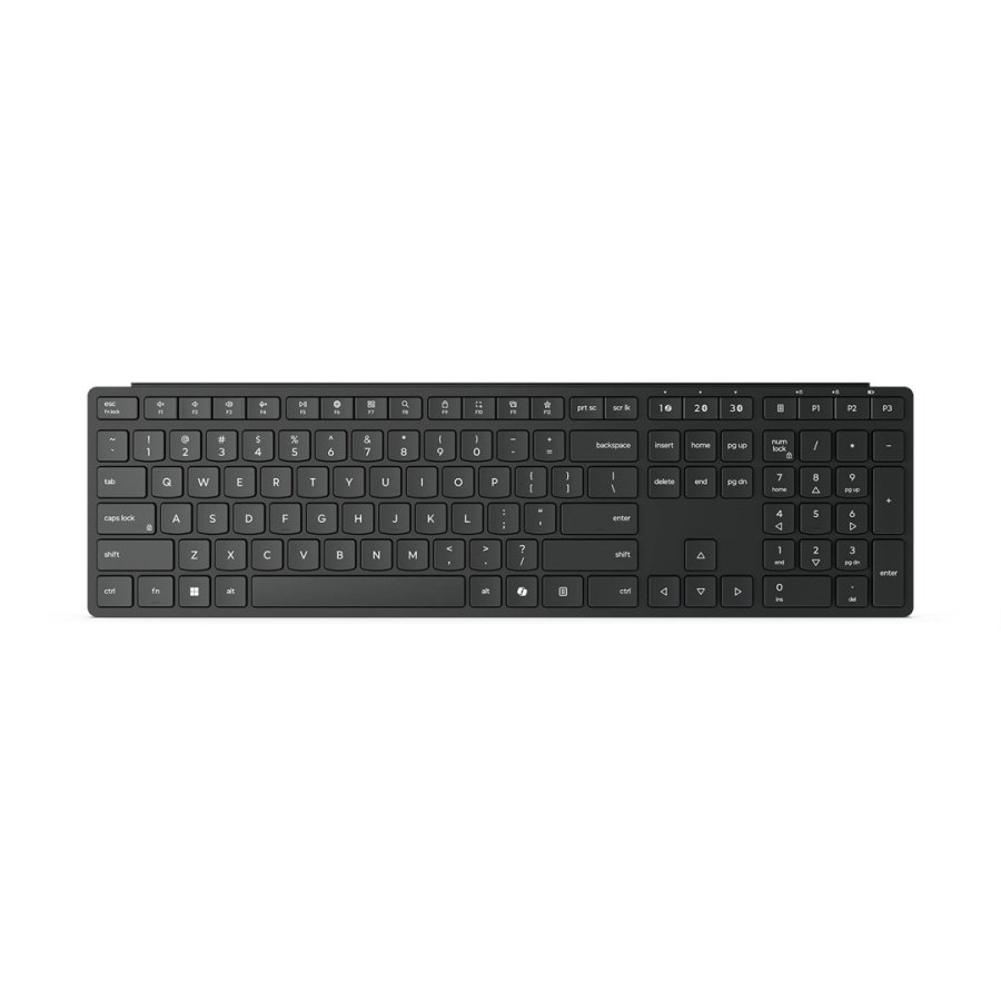 Lenovo Wireless Multi-Mode Pro 6000 tastatur Hjemme/kontor RF tr�dl�s + Bluetooth QWERTY US engelsk Sort #2