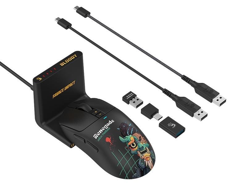 Mysz bezprzewodowa A4Tech Bloody R72 ULTRA DUO Renegade Midnight #1