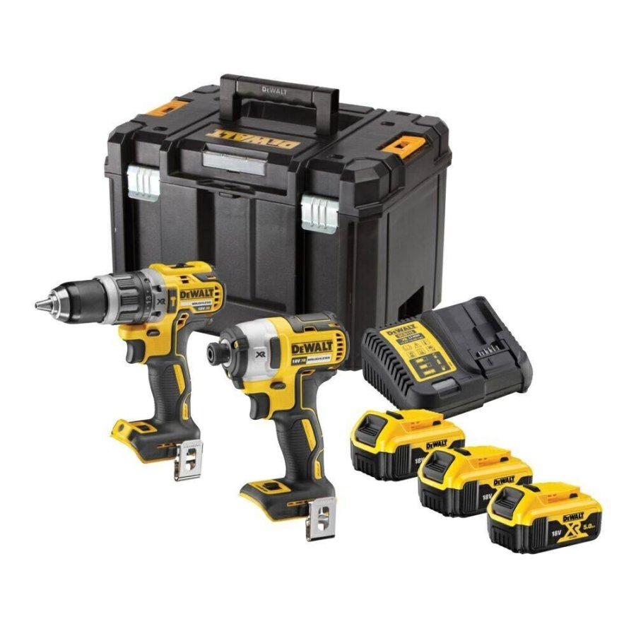 DEWALT ZESTAW COMBO 18V DCK266P3T (DCD796, DCF887) 3x5,0Ah TSTAK #1