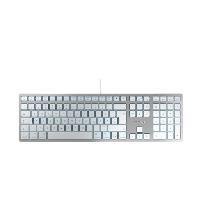 CHERRY KC 6000C FOR MAC tastatur Universel USB QWERTZ Tysk S�lv #2