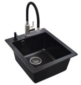 SINK SIMPLEXSQS100+MIXER+DISP BLACK #1