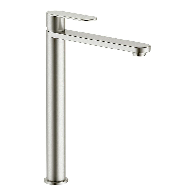 BASIN MIXER RIO STANDING HIGH BRU NICKEL #1
