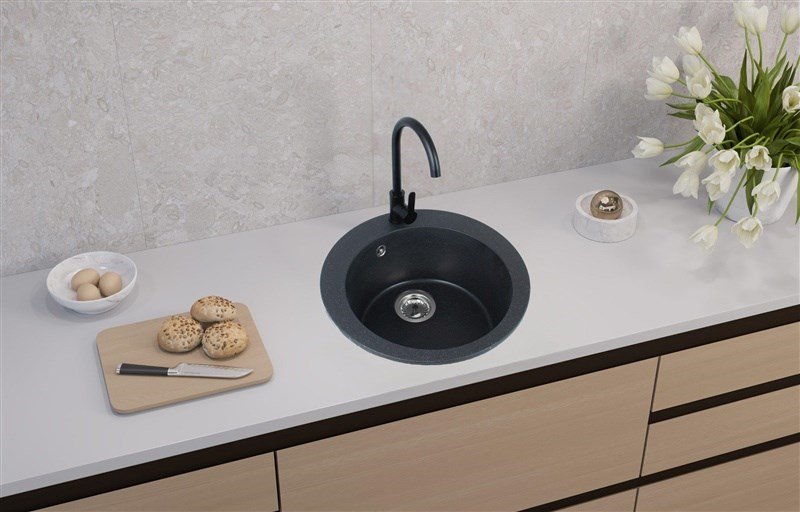 SINK VICTORIA BLACK+MIXER+SIF 9811091SEN #1