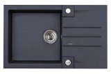 SINK WITH A SIPHON (ROCK 130 91 BLACK #1