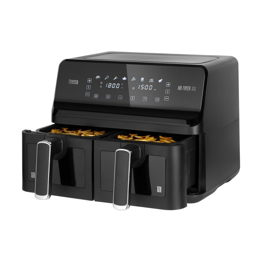 Frytkownica beztuszczowa TEESA AIR FRYER DUAL POT XXL 8L 2700W #1