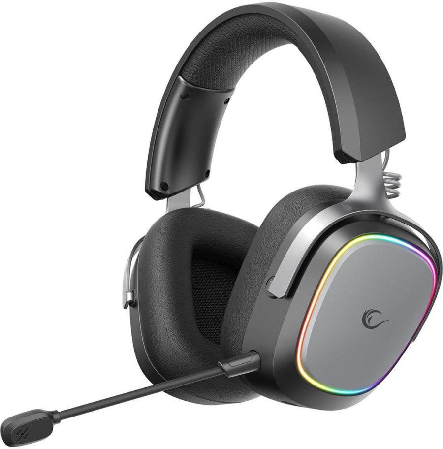 Suchawki Rampage RETSU Suchawki bezprzewodowe nauszne BT 2.4G RGB czarne #1
