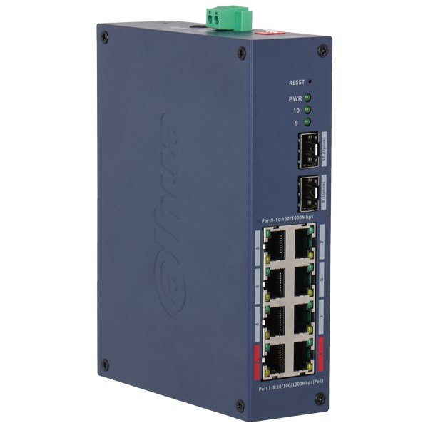 Dahua Technology CHS4210-8GT-110 netv�rksswitch Administreret L2 Gigabit Ethernet (10/100/1000) Str�m over Ethernet (PoE) DIN rail M�rkebl� #2