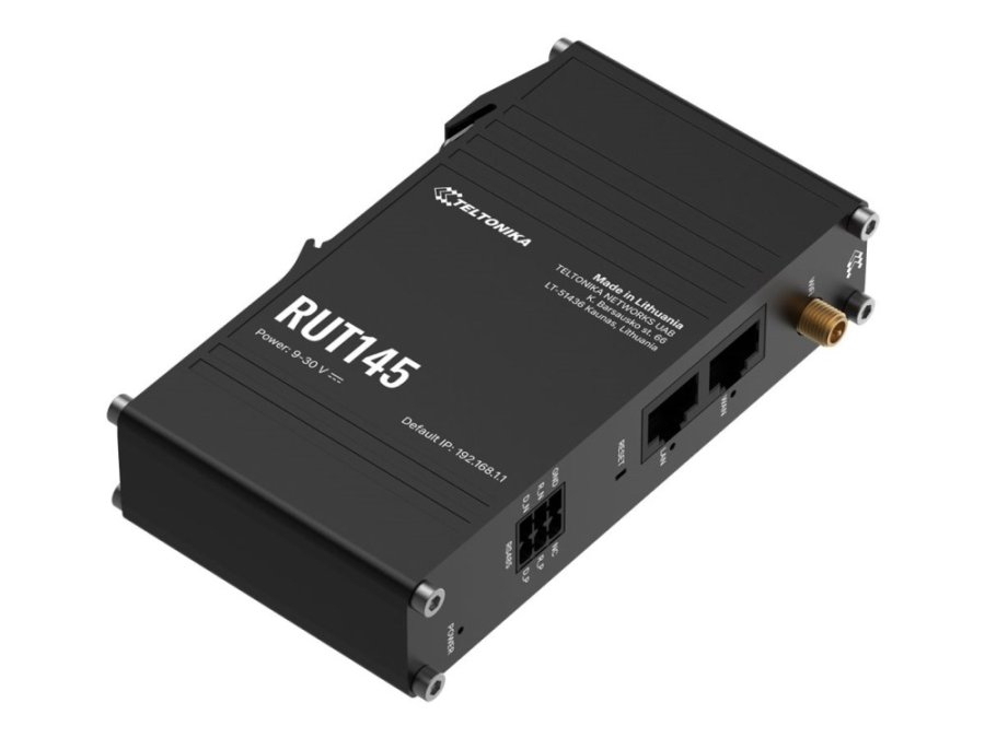 Teltonika RUT145 tr�dl�s router Hurtigt ethernet Enkelt band (2,4 GHz) Sort #2