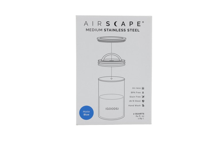 Airscape? Edelstahl-Aromabeh?lter mittel, blau matt #1