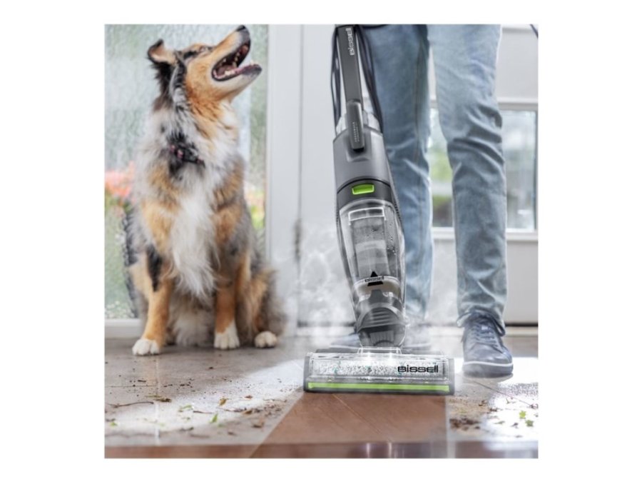 Bissell CrossWave Hydrosteam Pet Pro St�ende vakuum Vekselstr�m T�r&v�d Posel�s 0 L 1100 W Sort, S�lv #2
