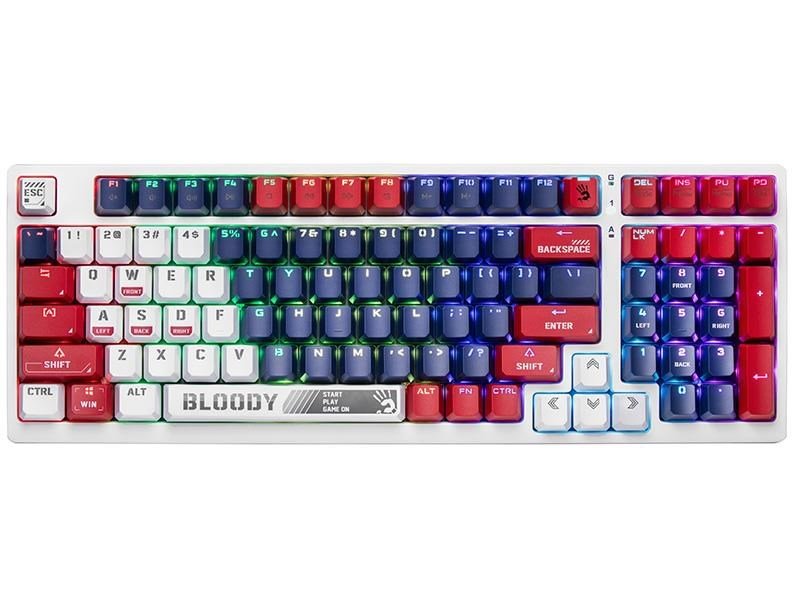 Klawiatura mechaniczna A4TECH BLOODY S98 USB Sports Navy (BLMS Red Plus Switches) #1