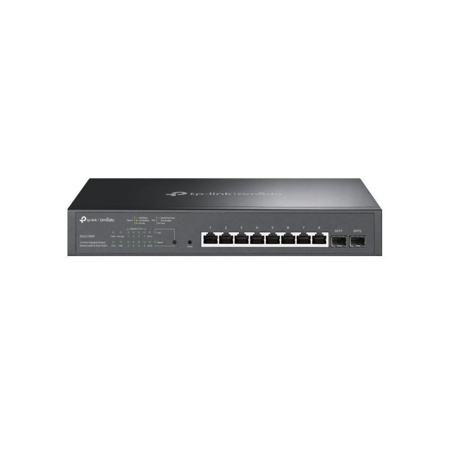 TP-Link Omada TL-SG2210MP Administreret L2/L2+ Gigabit Ethernet (10/100/1000) Str�m over Ethernet (PoE) 1U Sort #2