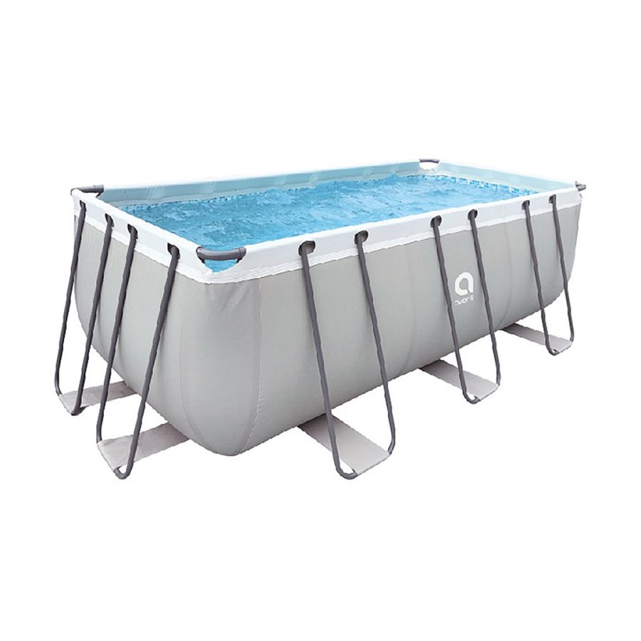 AVENLI-sv�mmebassin med stel, gr�, 400x207x122 #2