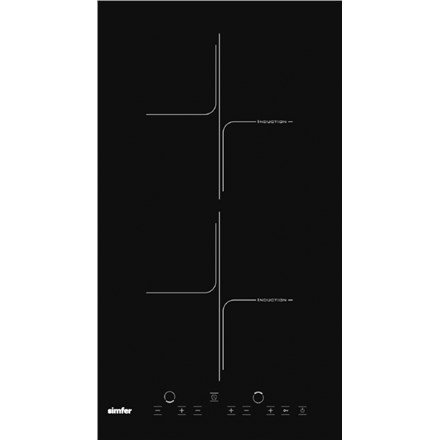 Hob | 3020?XEISP | Simfer Number of burners/cooking zones 2 | Induction | Touch control | Timer | Black #1