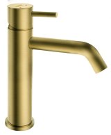 WASHBASIN MIXER LOW BRUSHED GOLD #1