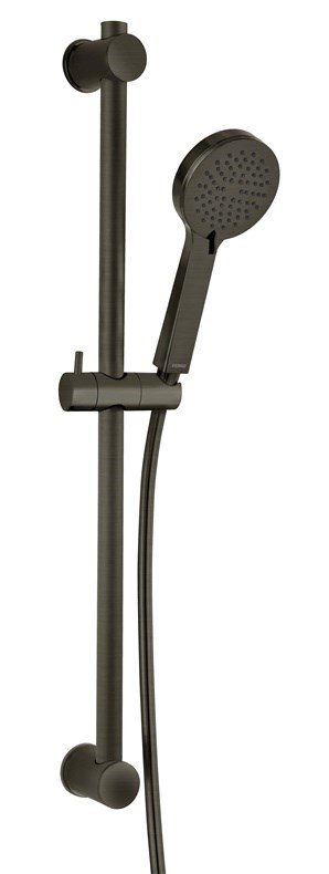 SHOWER SET RILLO 3 JET GUN METAL N365GM #1