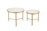 TABLE COFFEE FATIMA D63-48CM WHITE #1