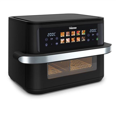 Tristar Dobbelt 10 L Enkeltst�ende 2800 W Varmluftsteger Sort, Rustfrit st�l #2