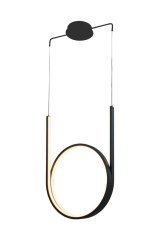 LUMINAIRE PENDANT 48W LED BLACK 2880LM #1