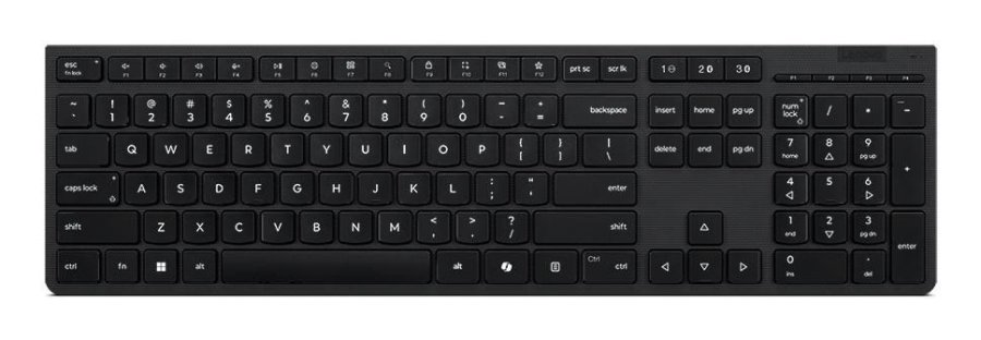 Lenovo 4Y41R64540 tastatur Hjemme/kontor RF tr�dl�s + Bluetooth US engelsk Sort #2