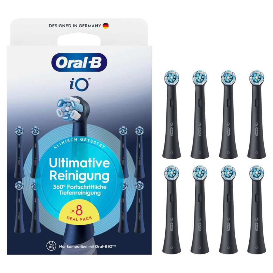 Braun Oral-B Aufsteckb�rsten iO Ultimat. Reinigung sw 8er Billb.Ersatzb� #1