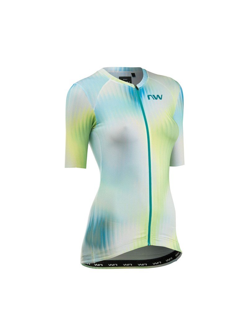 Koszulka rowerowa NORTHWAVE Blade Woman Jersey S/s zielona - M #1