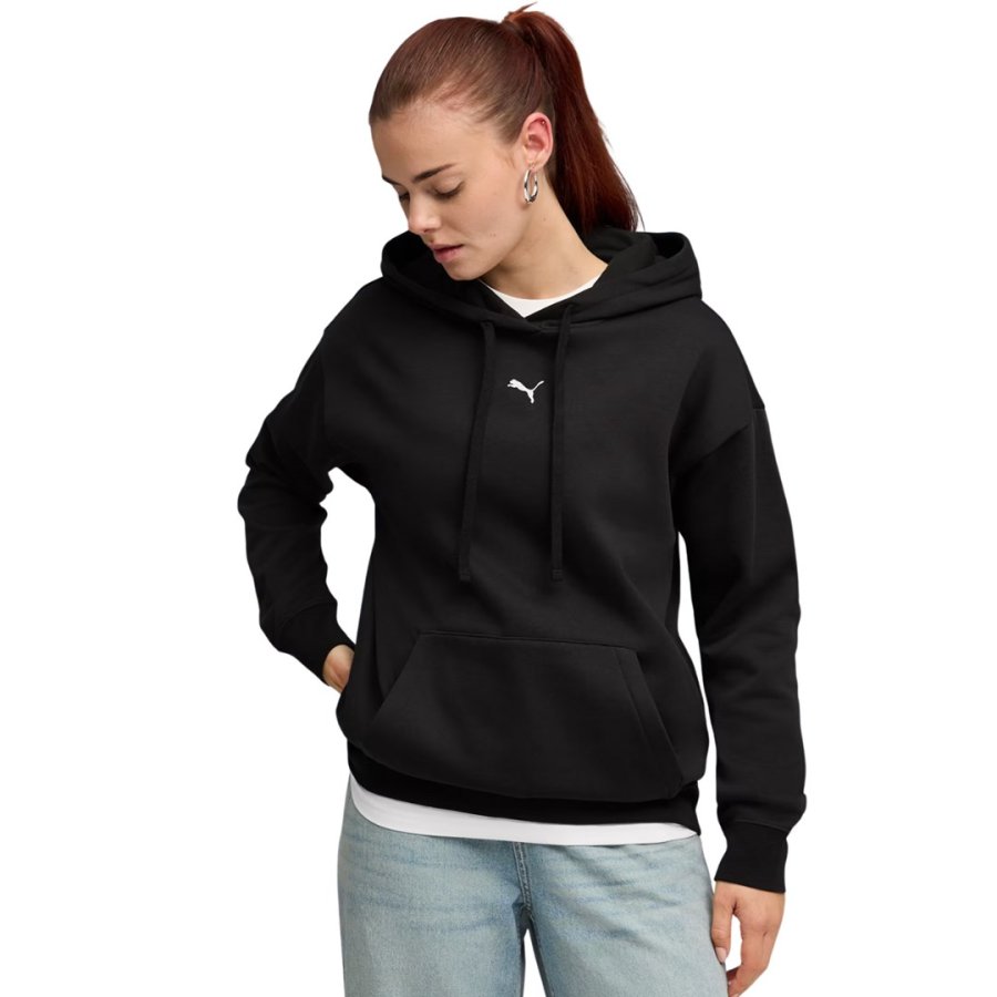 Bluza damska Puma ESS Centered Cat Logo Relaxed Hoodie czarna 692917 01 M #1