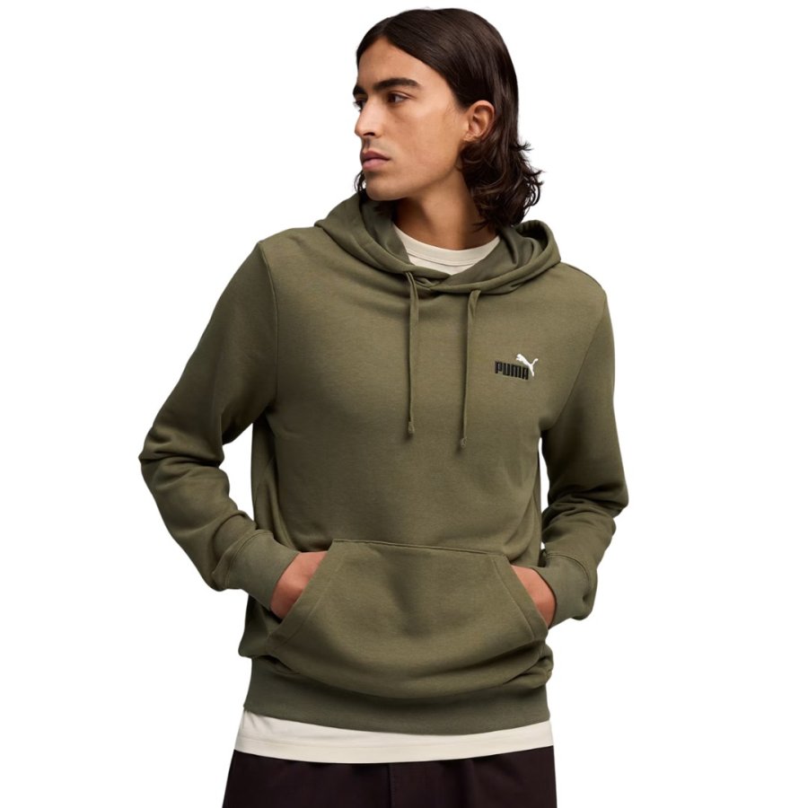 Bluza męska Puma ESS 2 Color Small No.1 Logo Hoodie oliwkowa 684719 81 L #1